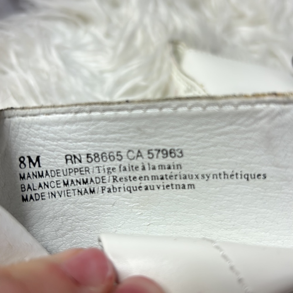 Abound 100% Vegan White Leather Zippered Moto Boots - Picture 6 of 8